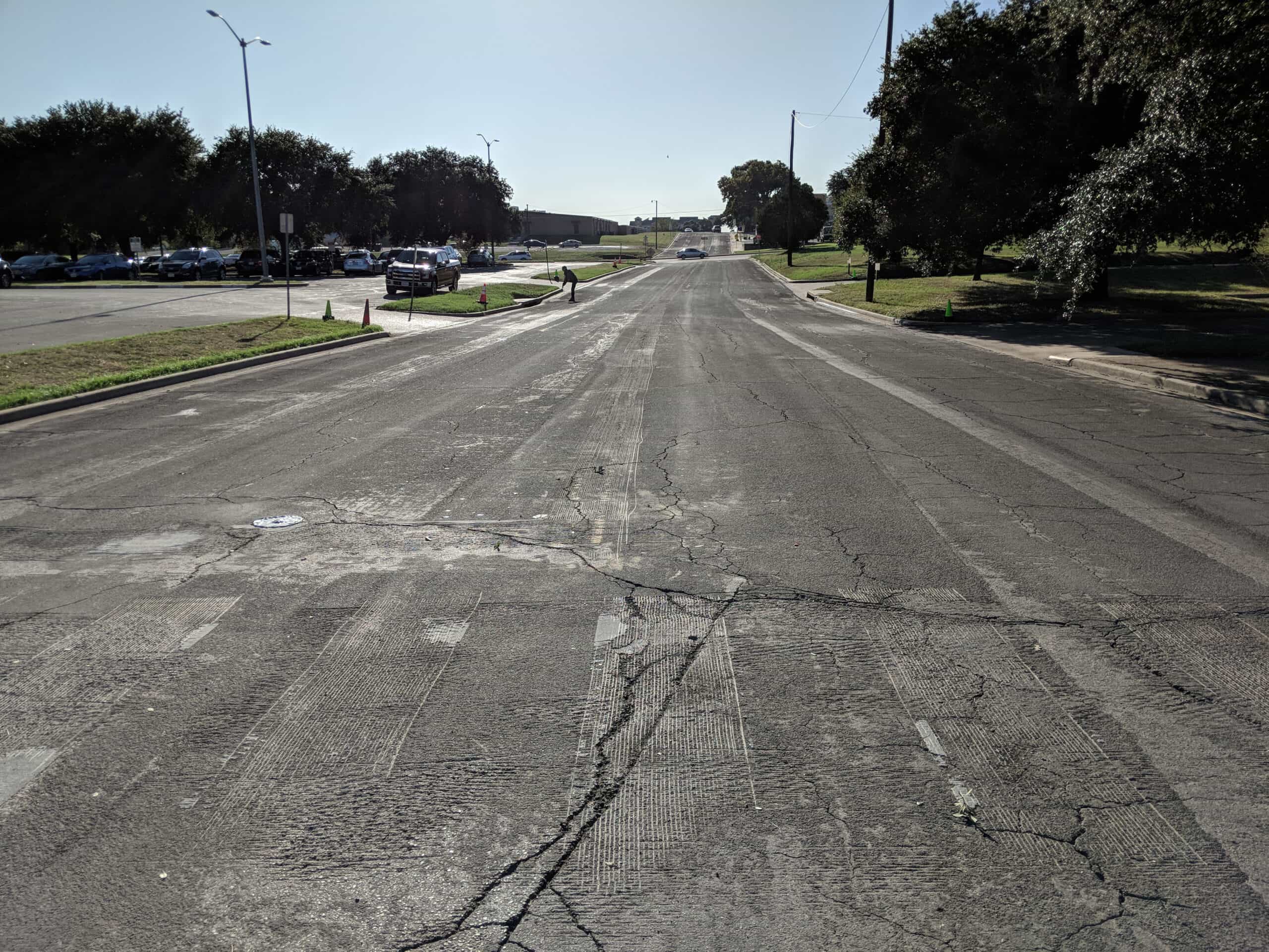 PCI 38 Road with milled cross walk in 2019